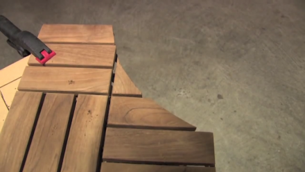 Installation tips of wood deck tiles